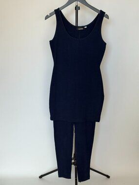 Michael Kors Navy Tank Top & Capri Leggings Set Size S